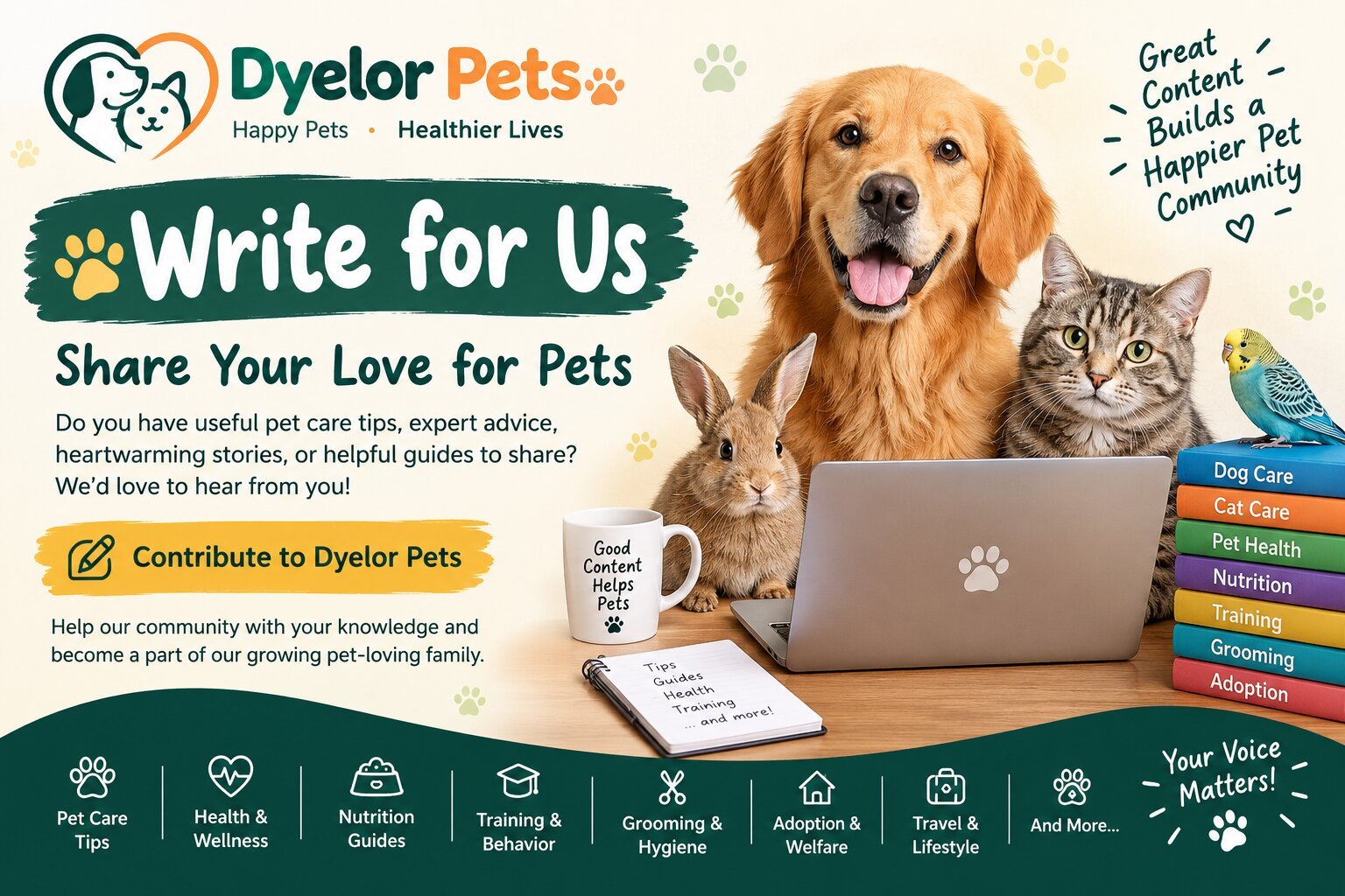 Pet Write For Us